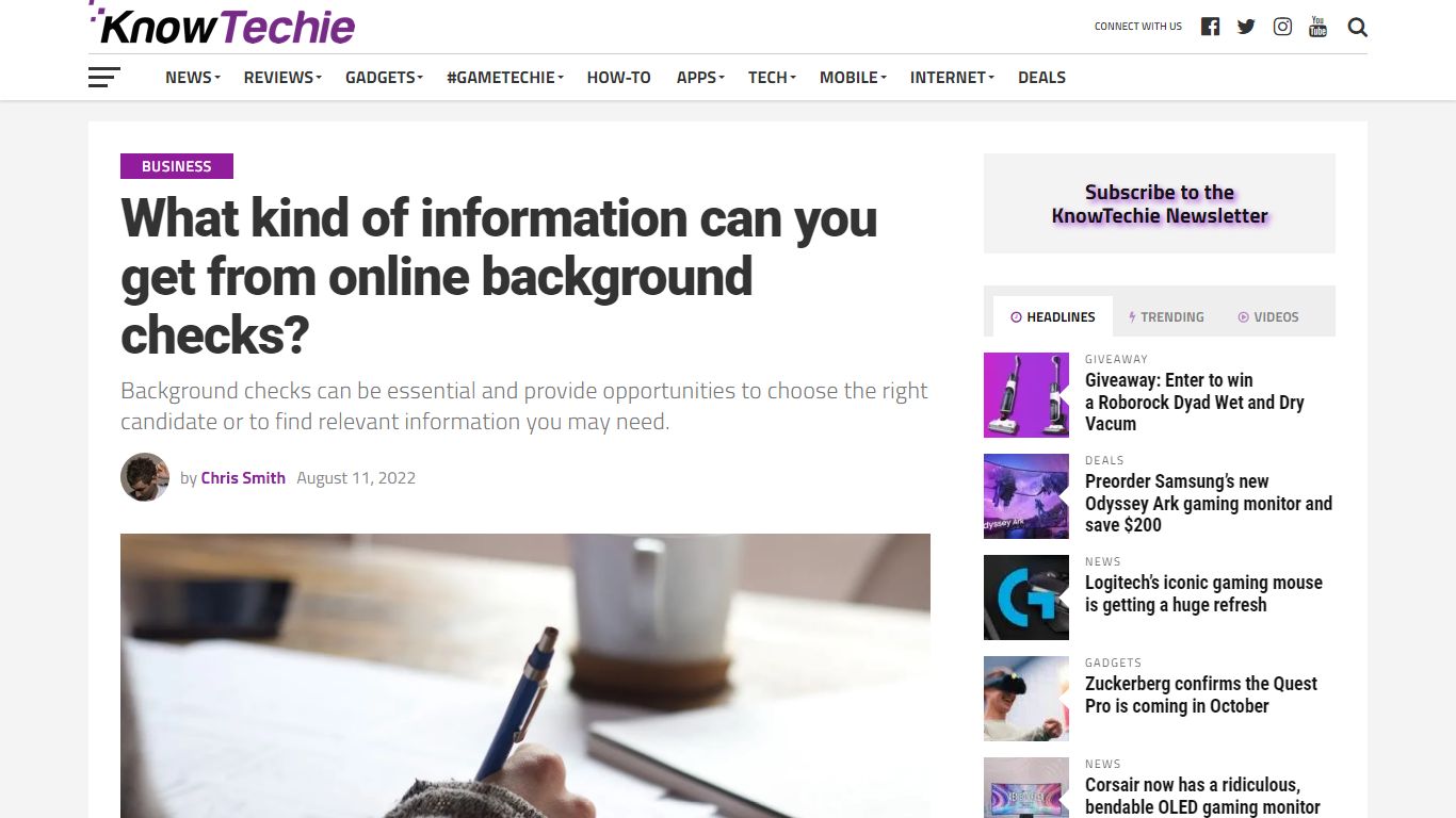 What information can you get from online background checks?